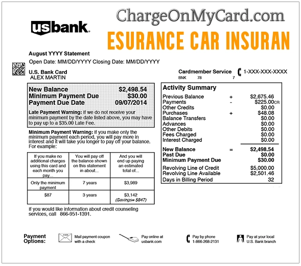 ESURANCE CAR INSURAN