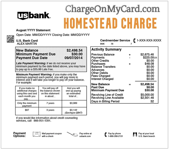 Homestead Charge