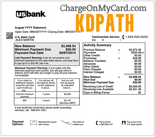 KDPATH Charge on Credit Card