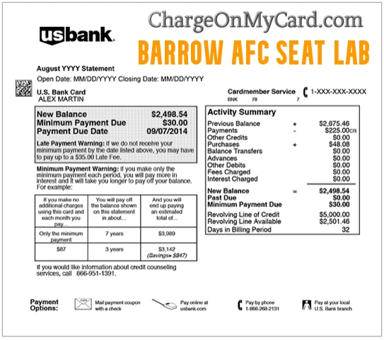 barrow afc seat lab