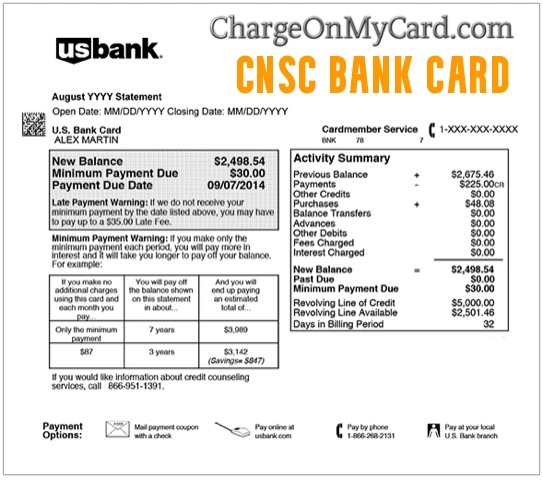CNSC BANK CARD