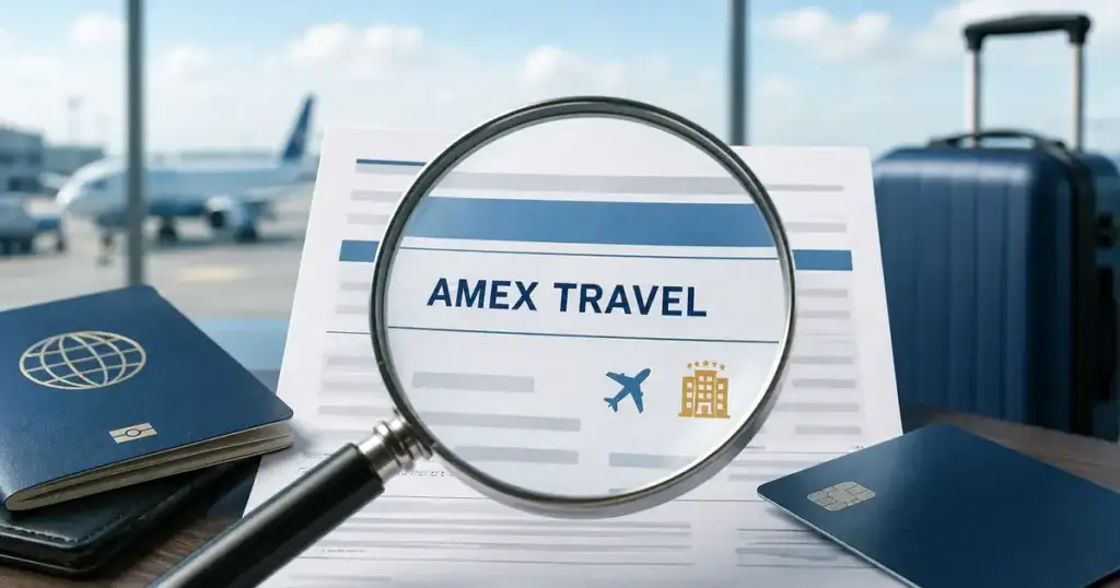AMEX Travel charge on a credit card statement