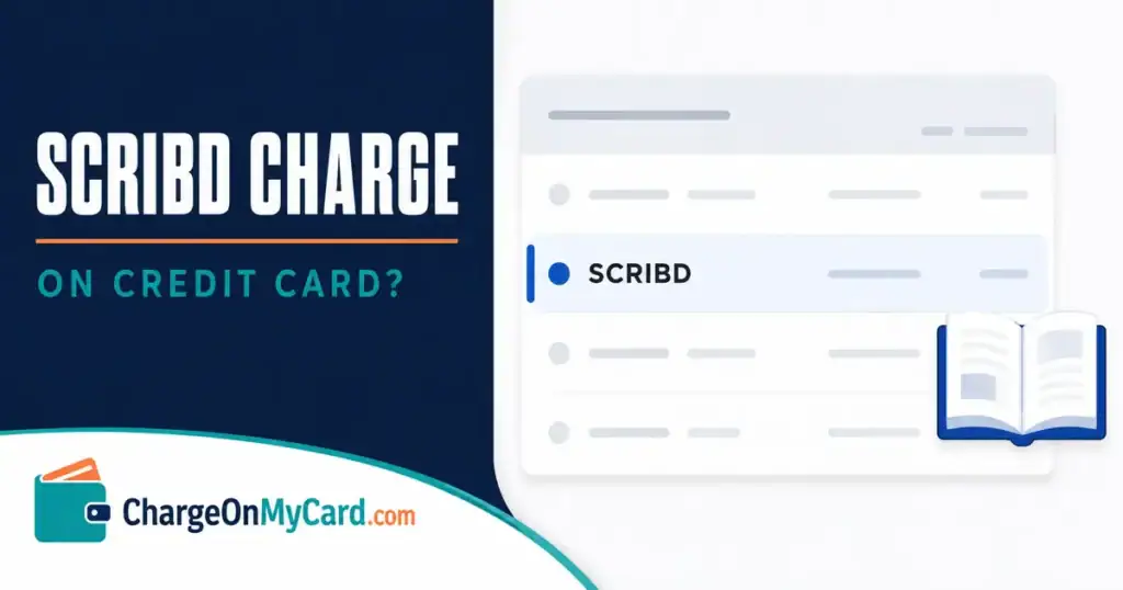 Scribd charge on credit card statement