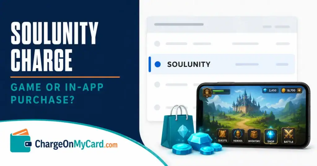 SoulUnity charge on a credit card or bank statement
